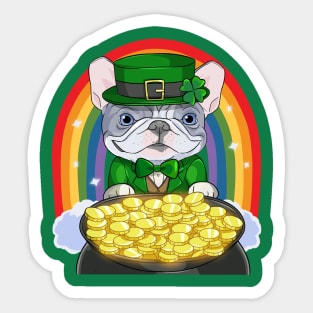 French Bulldog Leprechaun St Patricks Day Sticker